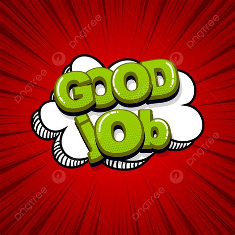 Good Job Clip Art Green