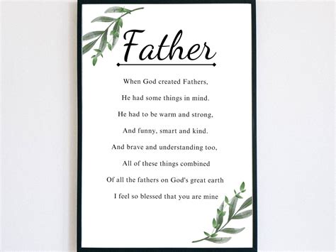 Christian Father Day Poems