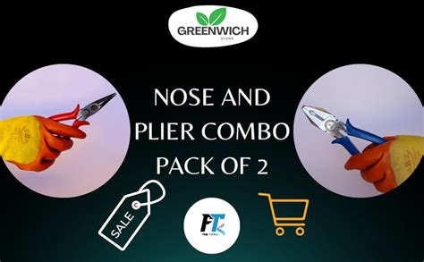 Fine Tools India, Combination Plier And Nose Plier Combo Pack Of 2 ...