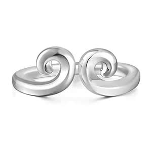 Buy Golden Hoop Simple Silver Band Ring For Men 925 Silver Daily Use ...