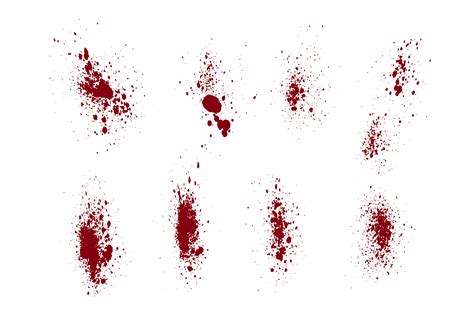Realistic Blood Spatter Set Graphic by bdvect1 · Creative Fabrica