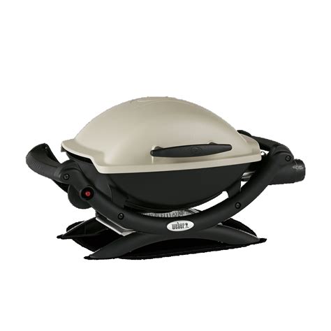 Weber Q 1000 LP Portable Gas Grill Liquid Propane Titanium - 50060001 ...