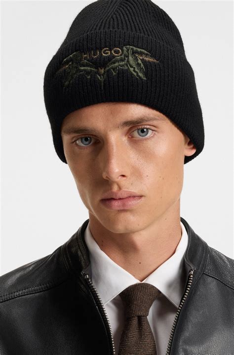 HUGO - Formal tie with herringbone weave - Brown