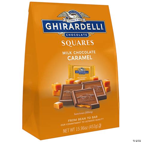 Ghirardelli Squares Milk Chocolate & Caramel, 15.9 oz | Oriental Trading