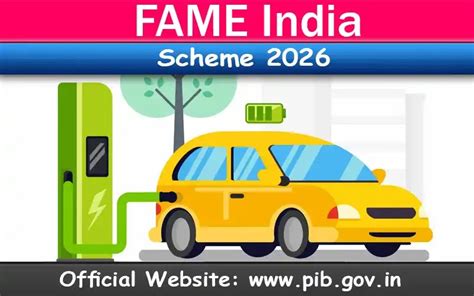 FAME India Scheme 2026; Check Application Process - JobExam: Indian No ...