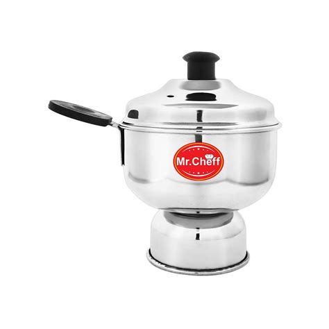 Mr.Cheff Chiratta Puttu Maker Pressure Cooker Top Stainless Steel ...