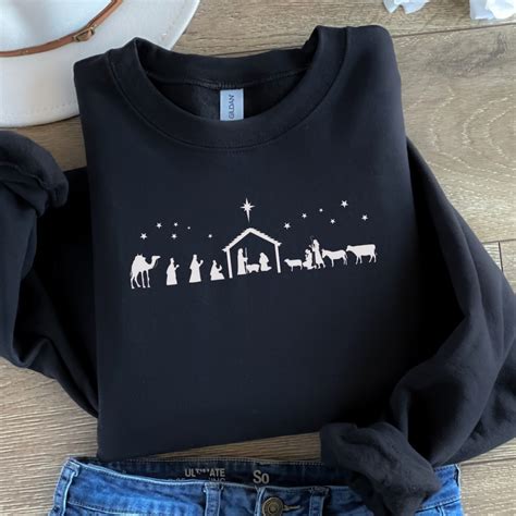 Christian Christmas Nativity Sweatshirt, Religious Christmas Gifts ...