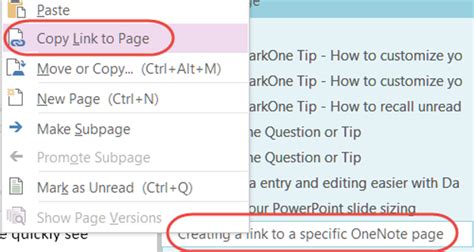 Image result for How to Add Link to Sub Page OneNote