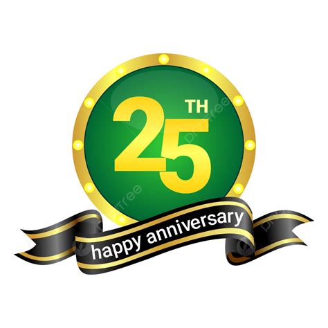Happy Anniversary 25 Th, 25th, Happy Anniversary, Wedding Art PNG and ...