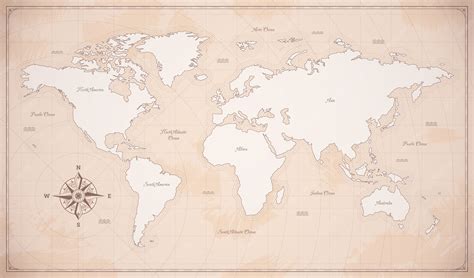 Blank Old World Map Vector 的图像结果