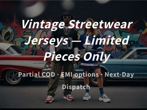 Vintage Streetwear Jerseys — Limited Pieces Only – Thrift Wallet