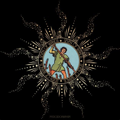 Seven of Wands - Mystic Doorway