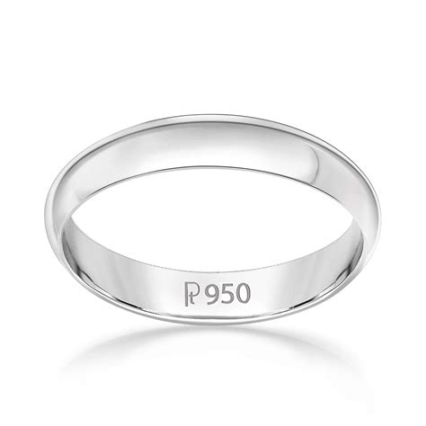Malabar Gold & Diamonds PT (950) Platinum gold Bands Ring for Women ...