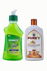 PureV - Utensil Cleaning Gel (500 ml) & Pitalanjan (200 ml) Cleaning ...