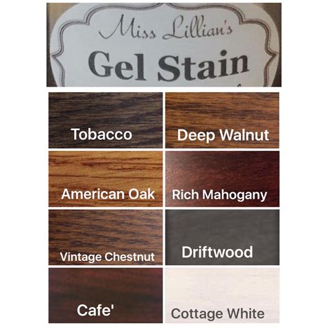 General Finishes Wood Gel Stain Colors at Letitia Delfino blog