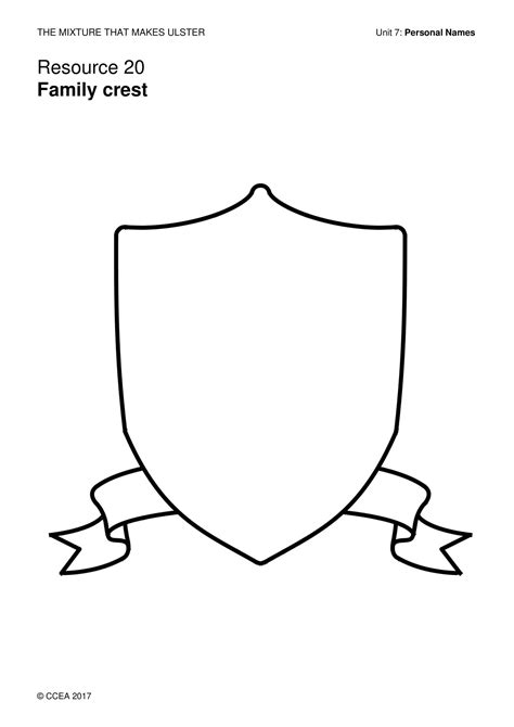 Coat Of Arms Template Free Printable