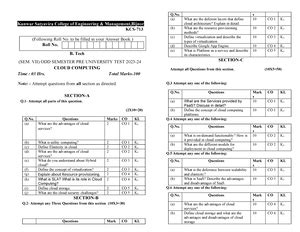 DSTL lab - 1. Program in c for union of two sets #include #include void ...