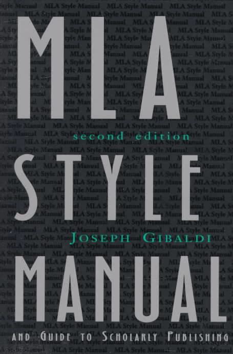 Image result for MLA Style Manual Examples