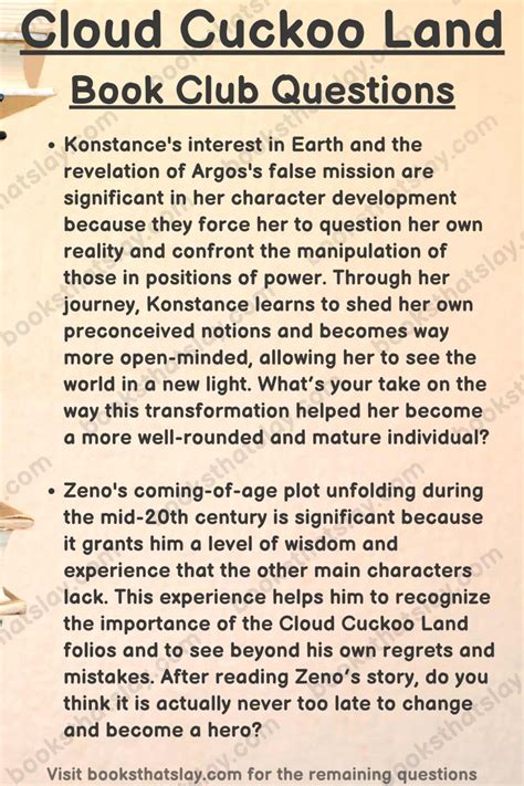 10 Cloud Cuckoo Land Book Club Questions