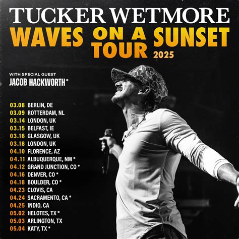 Tucker Wetmore Extends 'Waves On A Sunset Tour' Into 2025 - MusicRow.com