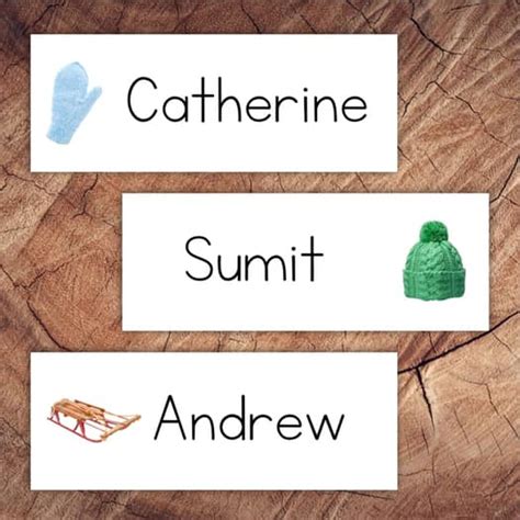 Winter Cubby Labels, Editable Labels by Little Spark Company | TPT