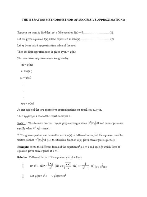Image result for Solving Equations Using Iteration