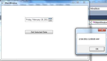 Image result for DateTimePicker WPF Visual Studio