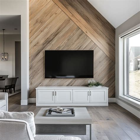 40 Wood Accent Wall Ideas for a Stylish Living Room TV Setup