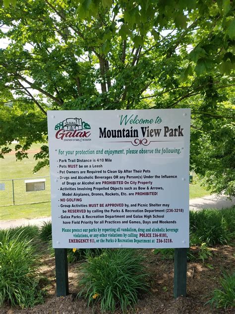Mountain View Recreation Park • Galax Parks & Recreation
