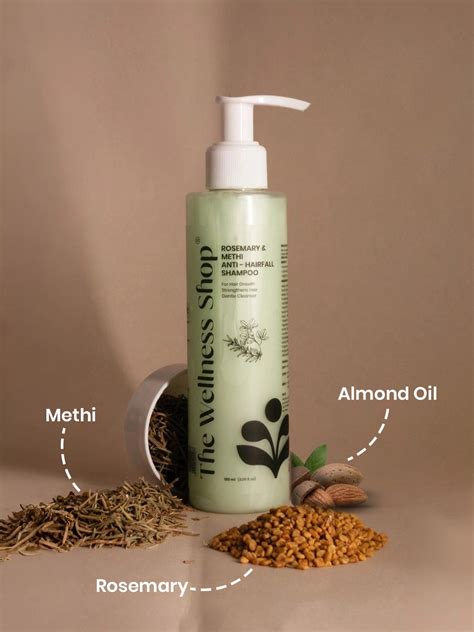 Rosemary & Methi Anti Hairfall Shampoo - Hair Fall & Thinning, Slow Ha ...