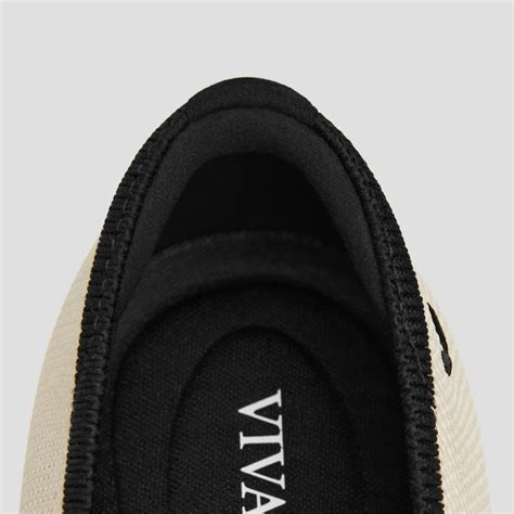 Almond-Toe Bow Flats (Tiana), CREAM IVORY BLACK, EU37 | VIVAIA