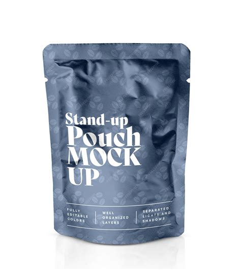Premium PSD | Stand up pouch bag mockup for coffee bag packaging psd ...