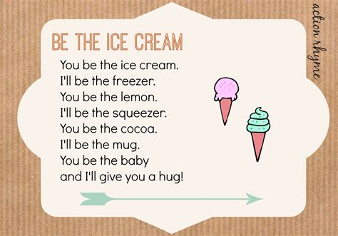 Ice Cream Song Nursery Rhyme Lyrics at David Lola blog