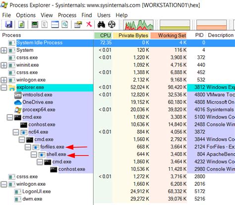 Indirect Command Execution: Defense Evasion (T1202)