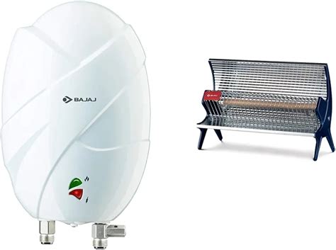 Bajaj Flora Instant 3 Litre Vertical Water Heater, White (Free ...
