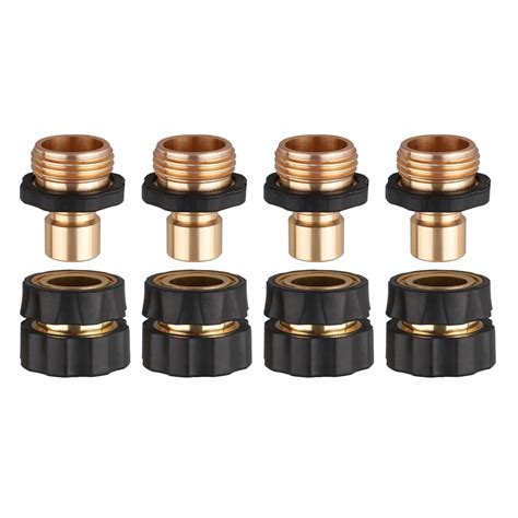 Garden Hose Quick Connector Set, Male and Female Garden Hose Fitting ...