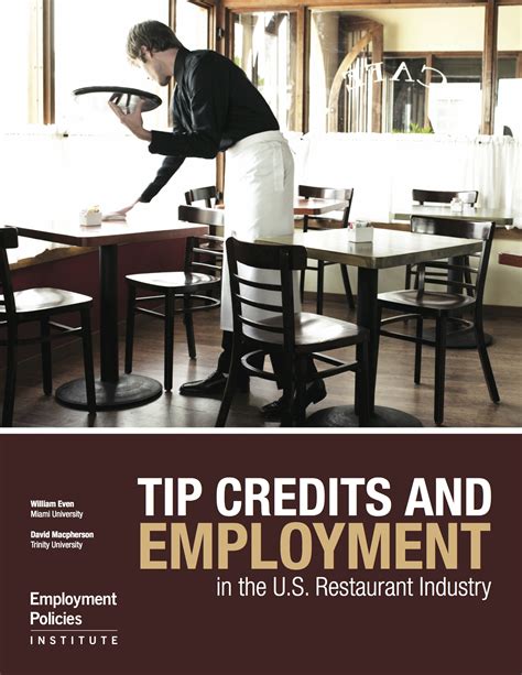 Tip Credits and Employment in the U.S. Restaurant Industry - Employment ...