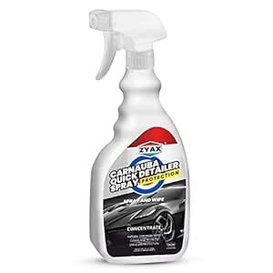 ZYAX Carnauba Quick Detailer Spray 500ml | Car & Bike Care Natural Wax ...