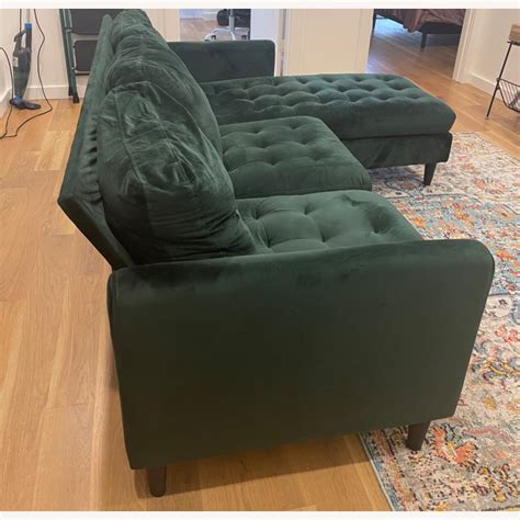 Green Velvet Couch Dfs at Emma Lowell blog