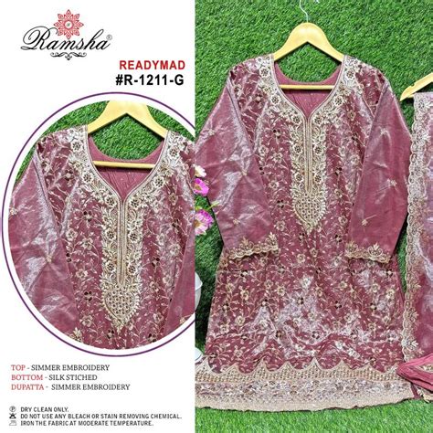 Ramsha R 1211 E To H Ready Made Pakistani Salwar Suits