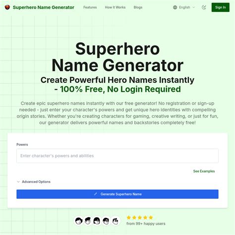 Superhero Name Generator - Superhero Name Generator