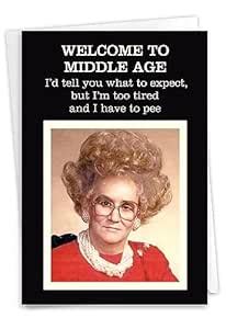 NobleWorks Humorous Birthday Greeting Card with 5 x 7 Inch Envelope (1 ...