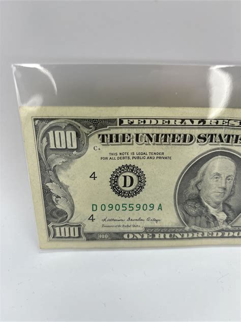 1988 100 Dollar Bill With Rare Serial Number Fed Reserve Cleveland ...