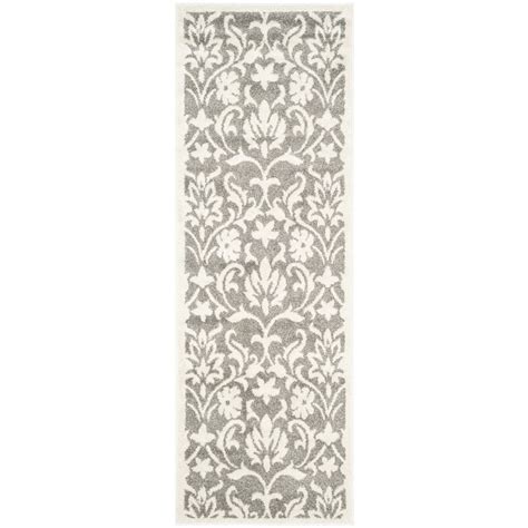 SAFAVIEH Amherst Jerrald Geometric Runner Rug, Dark Grey/Beige, 2'3" x ...