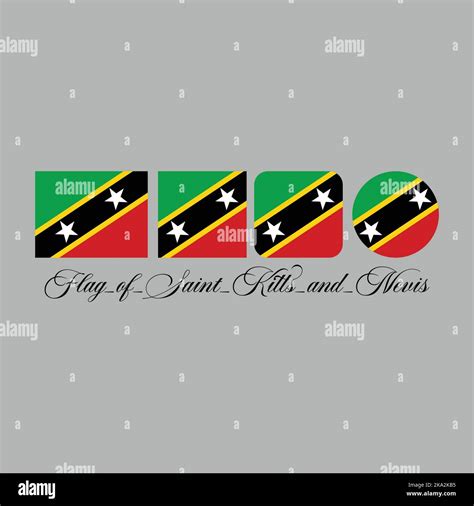 Flag of nevis Stock Vector Images - Alamy