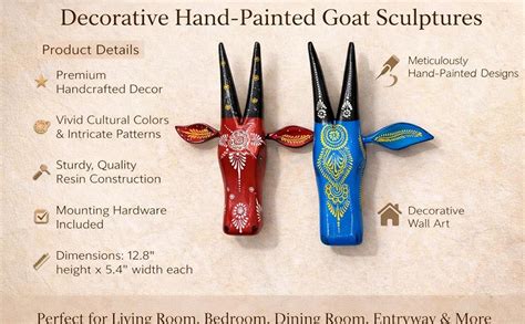 Framing Hub - Handcrafted Blue Cow Head Wall Hanging | Ethnic Indian ...