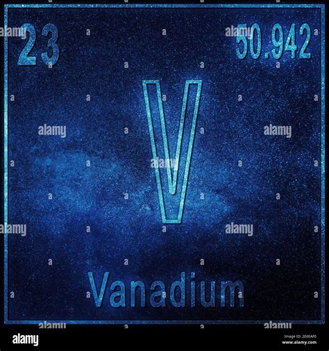 Symbol chemical element vanadium hi-res stock photography and images - Alamy