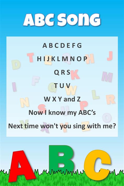 New Alphabet Song Lyrics