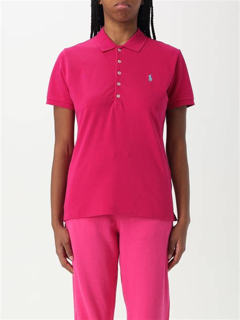POLO RALPH LAUREN: Polo shirt woman - Pink | Polo Ralph Lauren polo ...