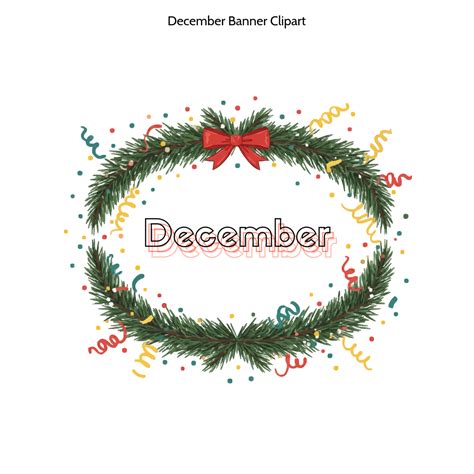 Free December Vector Clipart (PNG, SVG) to Edit Online
